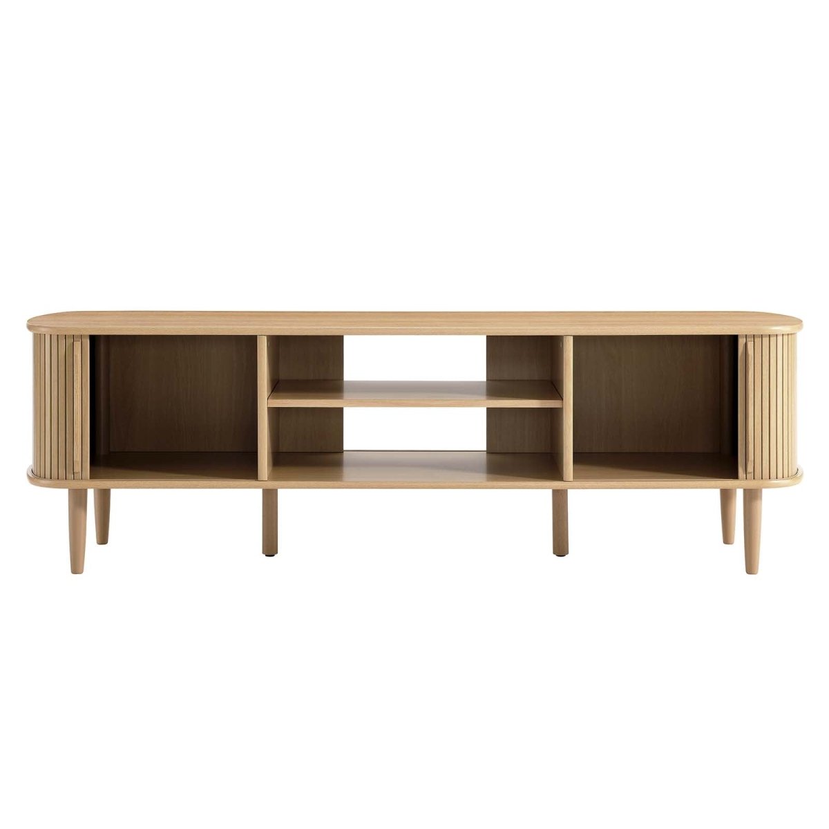Contour 63" Wood TV Stand - BUILDMYPLACE