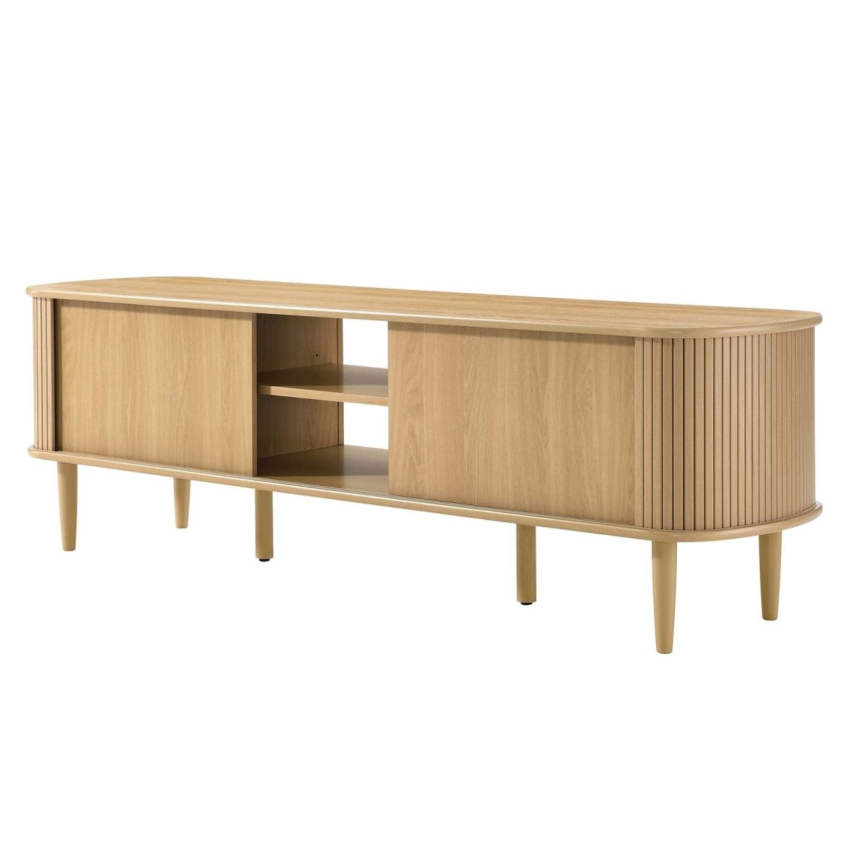 Contour 63" Wood TV Stand - BUILDMYPLACE