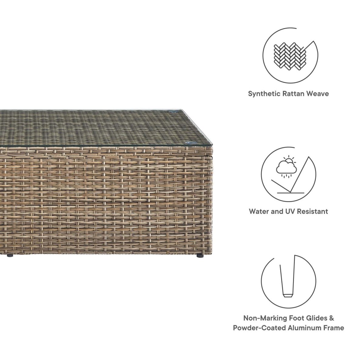Convene Outdoor Patio Coffee Table - BUILDMYPLACE