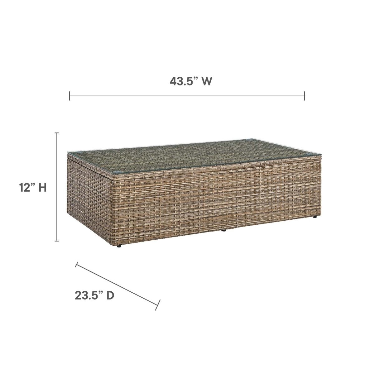 Convene Outdoor Patio Coffee Table - BUILDMYPLACE