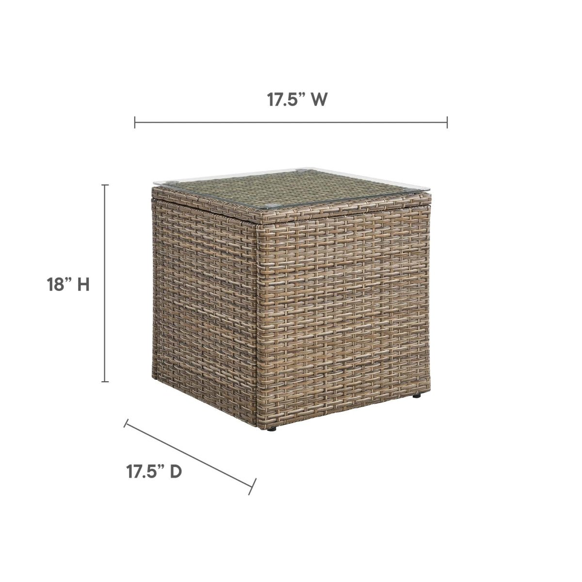 Convene Outdoor Patio Side Table - BUILDMYPLACE