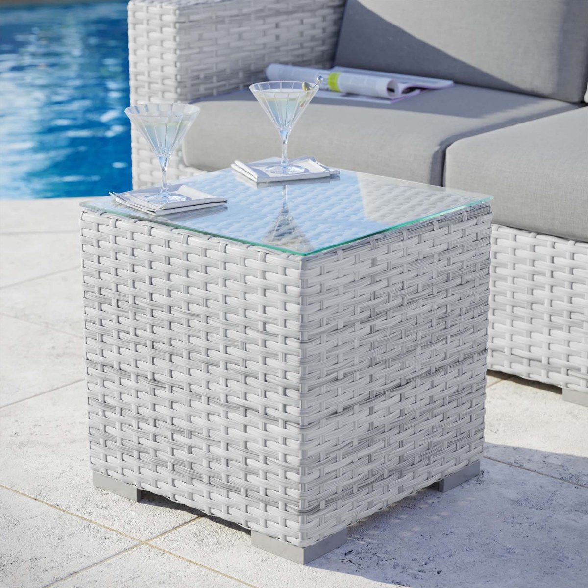 Convene Outdoor Patio Side Table - BUILDMYPLACE