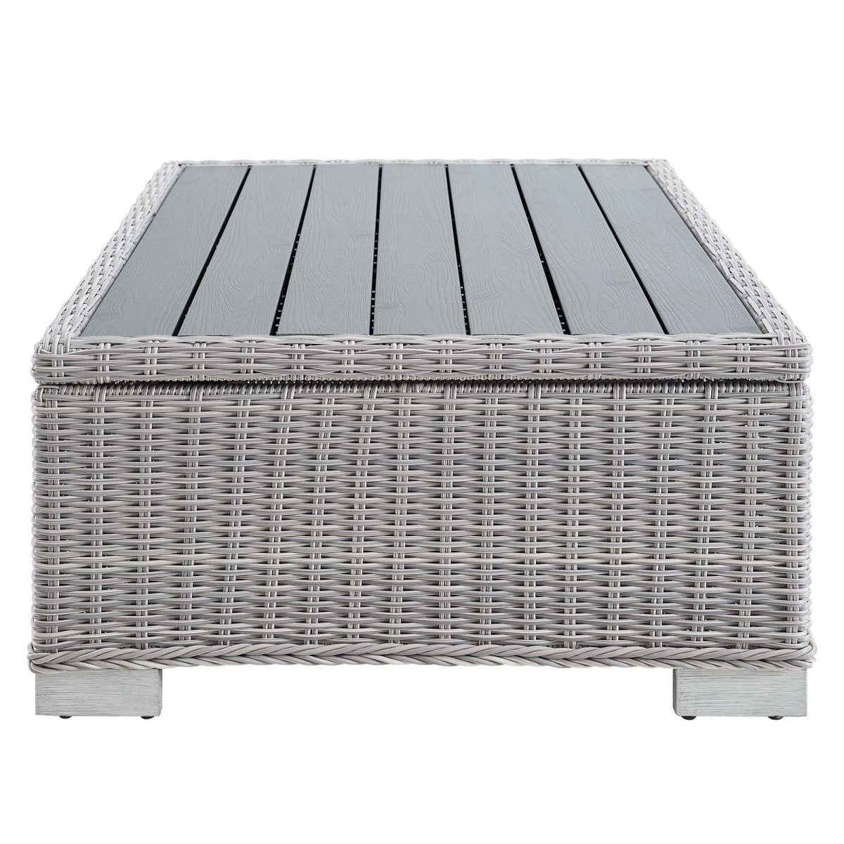 Conway 45" Outdoor Patio Wicker Rattan Coffee Table - BUILDMYPLACE