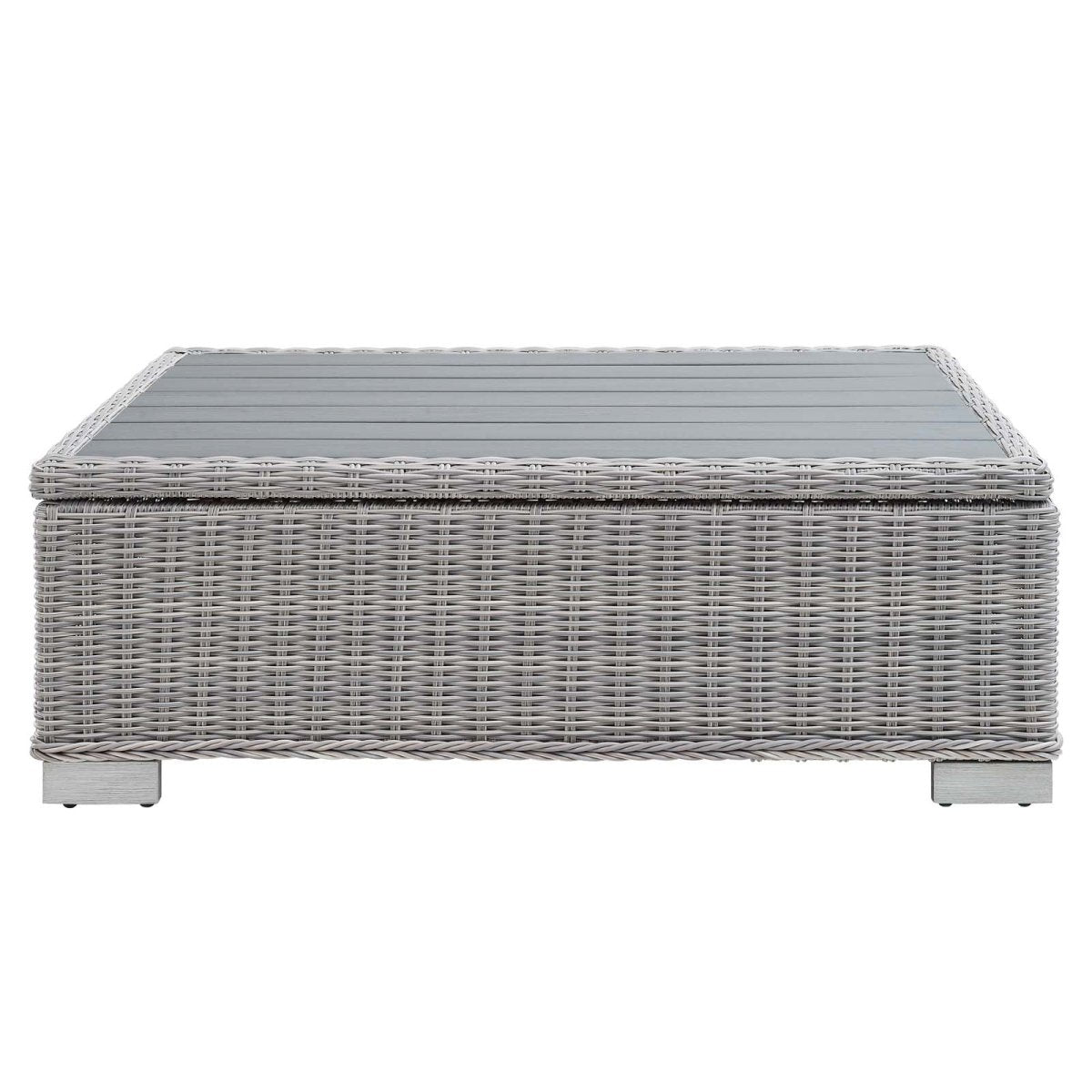 Conway 45" Outdoor Patio Wicker Rattan Coffee Table - BUILDMYPLACE