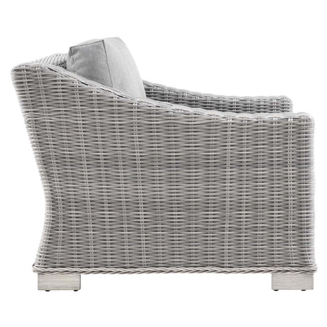 Conway Outdoor Patio Wicker Rattan Armchair - BUILDMYPLACE