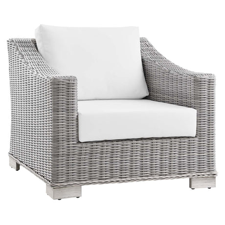 Conway Outdoor Patio Wicker Rattan Armchair - BUILDMYPLACE