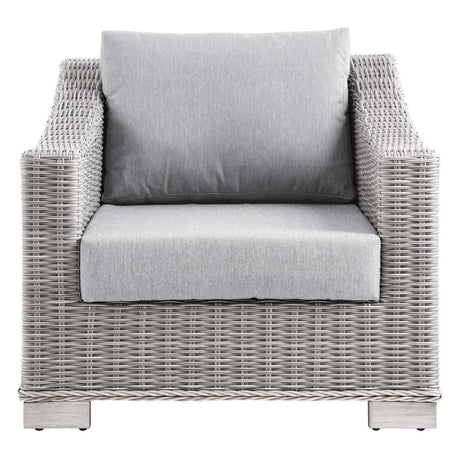 Conway Outdoor Patio Wicker Rattan Armchair - BUILDMYPLACE