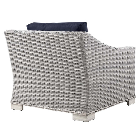 Conway Outdoor Patio Wicker Rattan Armchair - BUILDMYPLACE
