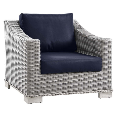 Conway Outdoor Patio Wicker Rattan Armchair - BUILDMYPLACE