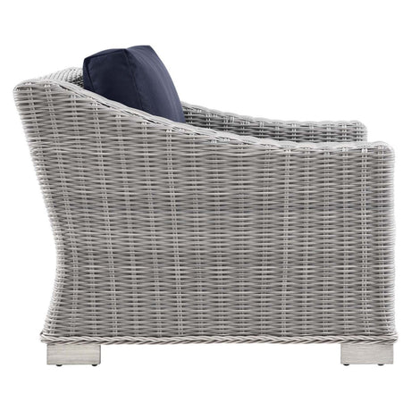 Conway Outdoor Patio Wicker Rattan Armchair - BUILDMYPLACE