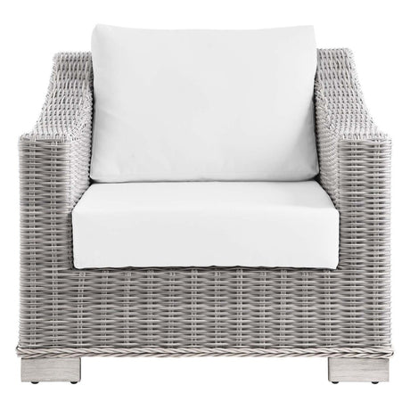 Conway Outdoor Patio Wicker Rattan Armchair - BUILDMYPLACE