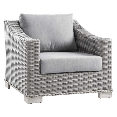 Conway Outdoor Patio Wicker Rattan Armchair - BUILDMYPLACE