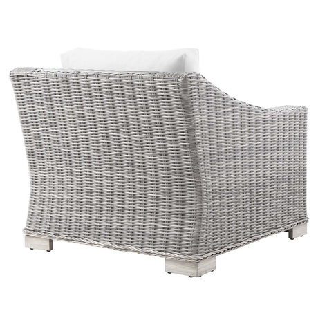 Conway Outdoor Patio Wicker Rattan Armchair - BUILDMYPLACE