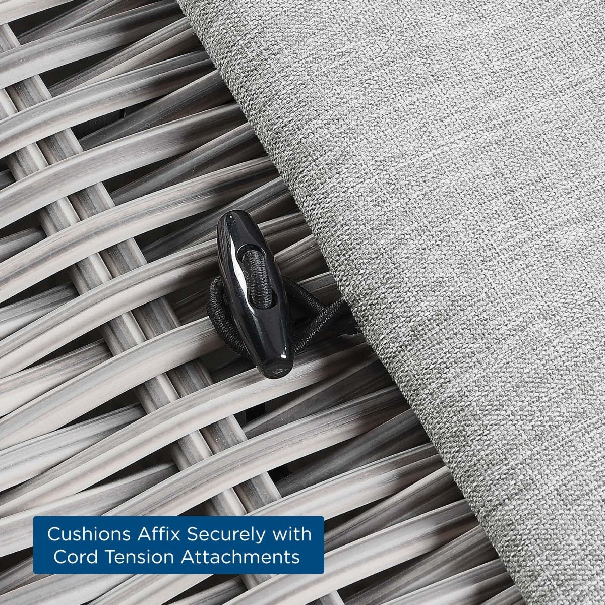 Conway Outdoor Patio Wicker Rattan Loveseat - BUILDMYPLACE