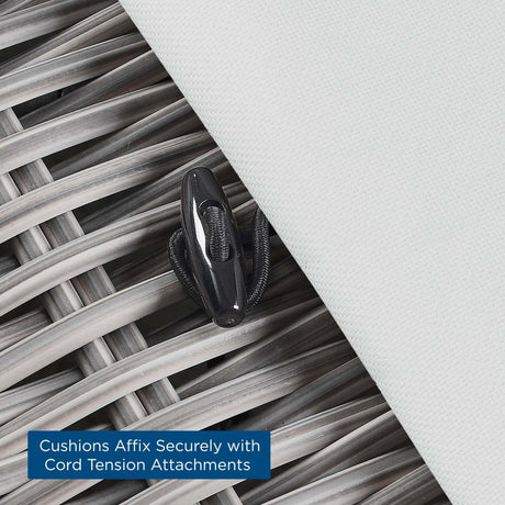 Conway Outdoor Patio Wicker Rattan Loveseat - BUILDMYPLACE