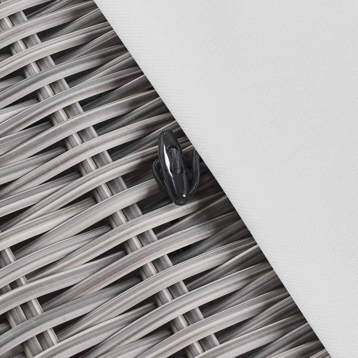 Conway Outdoor Patio Wicker Rattan Ottoman - BUILDMYPLACE