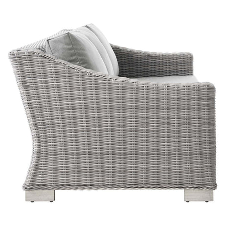 Conway Outdoor Patio Wicker Rattan Sofa - BUILDMYPLACE