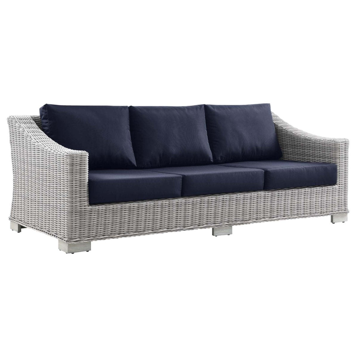 Conway Outdoor Patio Wicker Rattan Sofa - BUILDMYPLACE