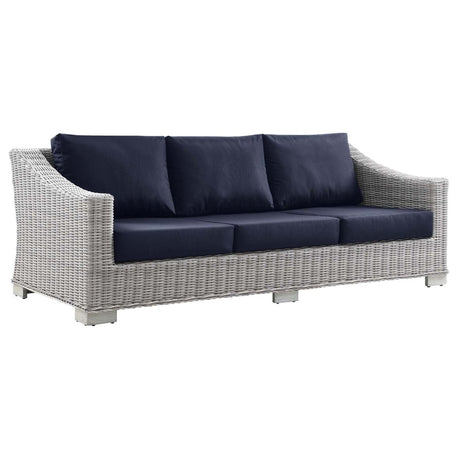 Conway Outdoor Patio Wicker Rattan Sofa - BUILDMYPLACE