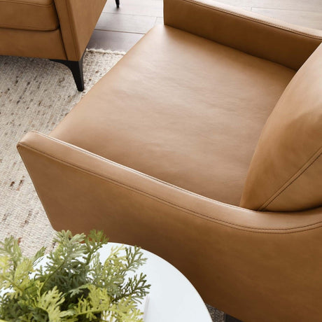 Corland Leather Armchair - BUILDMYPLACE