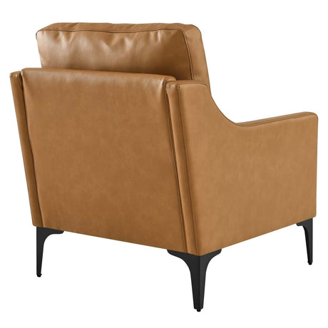Corland Leather Armchair - BUILDMYPLACE