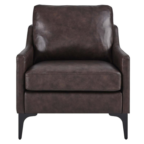 Corland Leather Armchair - BUILDMYPLACE