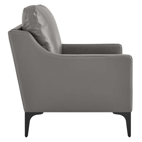 Corland Leather Armchair - BUILDMYPLACE