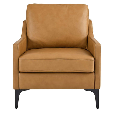 Corland Leather Armchair - BUILDMYPLACE
