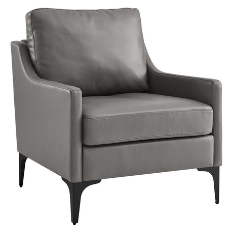 Corland Leather Armchair - BUILDMYPLACE