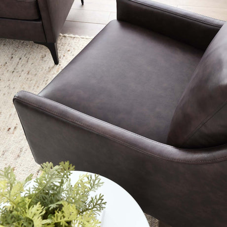 Corland Leather Armchair - BUILDMYPLACE