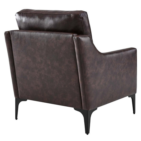 Corland Leather Armchair - BUILDMYPLACE