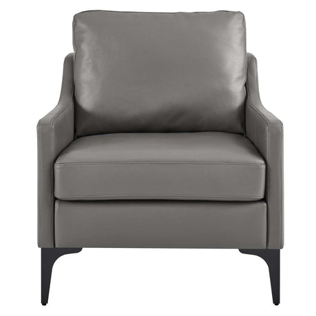 Corland Leather Armchair - BUILDMYPLACE