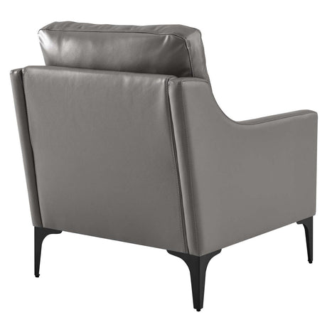 Corland Leather Armchair - BUILDMYPLACE