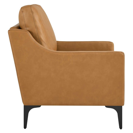 Corland Leather Armchair - BUILDMYPLACE