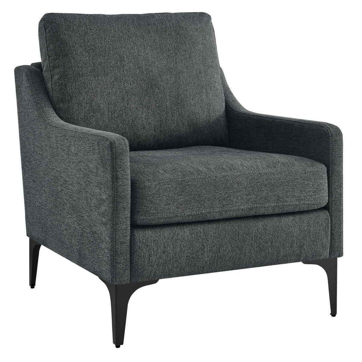 Corland Upholstered Fabric Armchair - BUILDMYPLACE