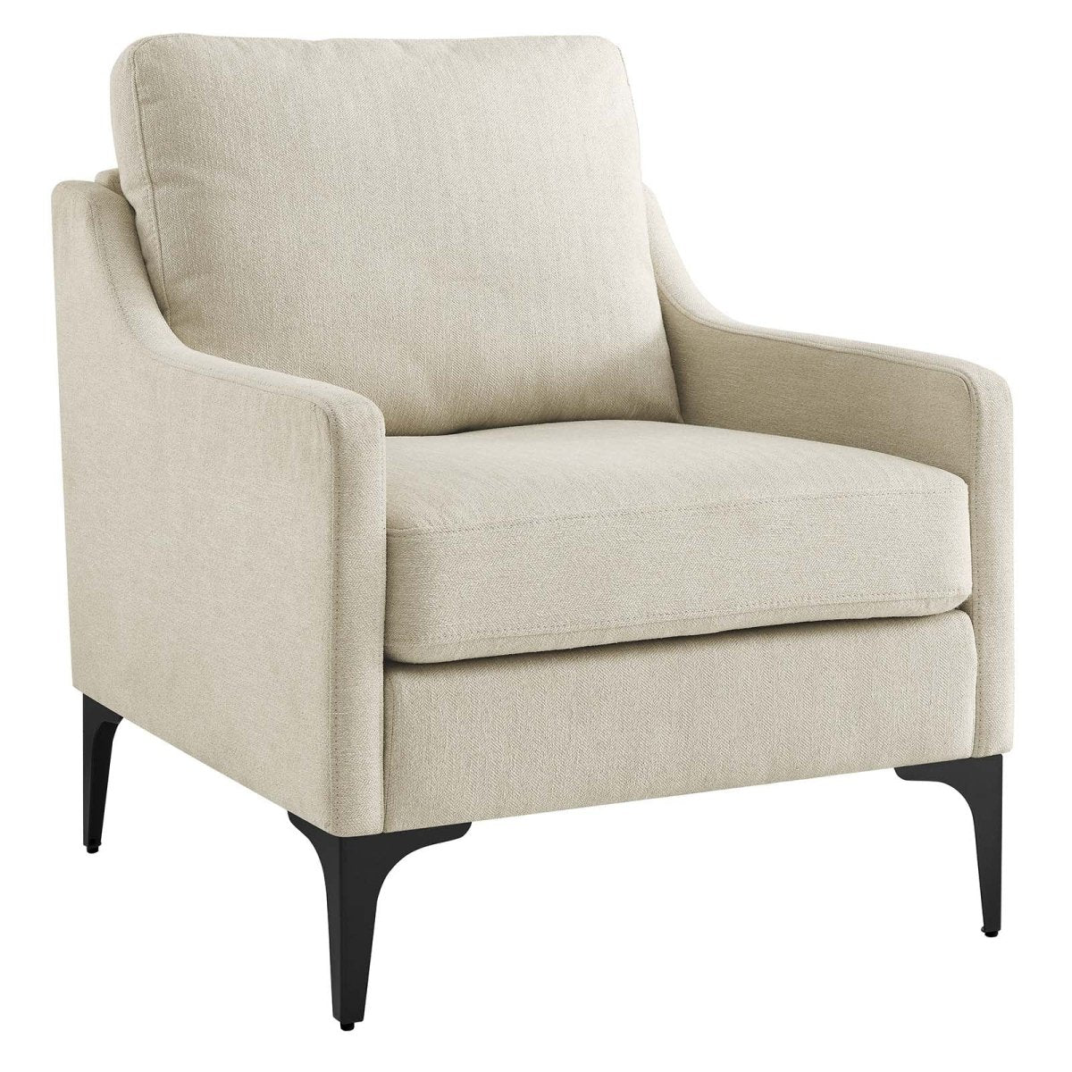 Corland Upholstered Fabric Armchair - BUILDMYPLACE