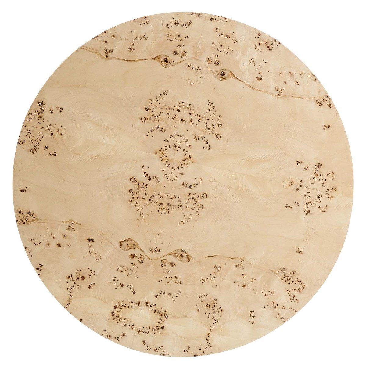 Cosmos 35" Round Burl Wood Coffee Table - BUILDMYPLACE