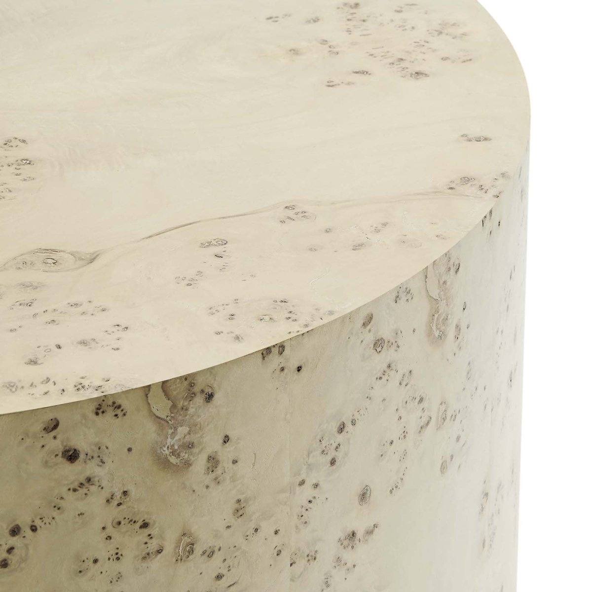 Cosmos 35" Round Burl Wood Coffee Table - BUILDMYPLACE