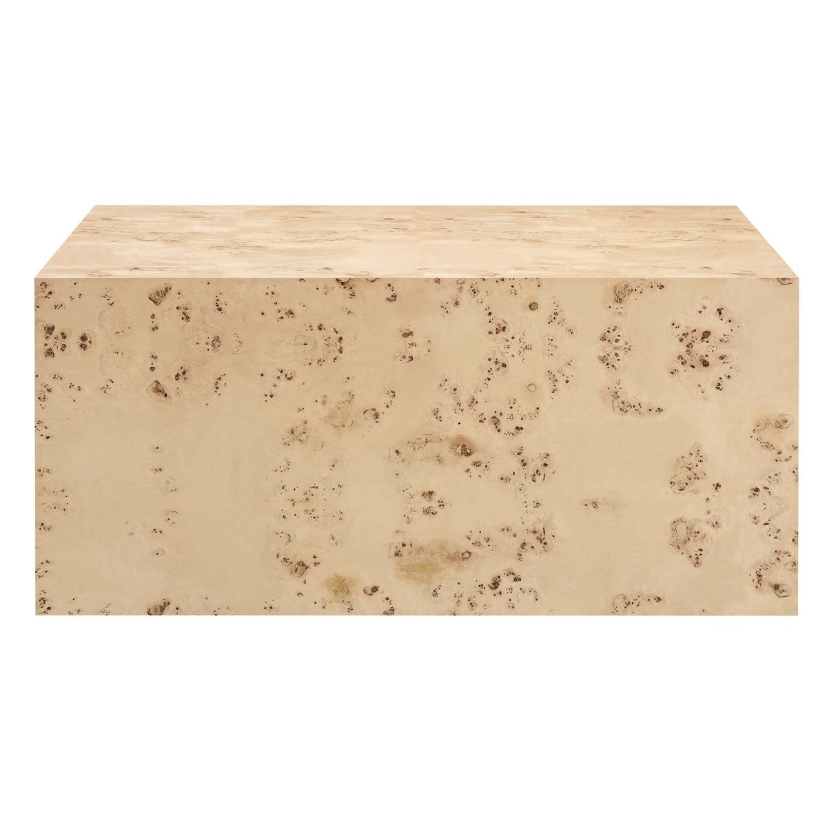 Cosmos 36" Square Burl Wood Coffee Table - BUILDMYPLACE