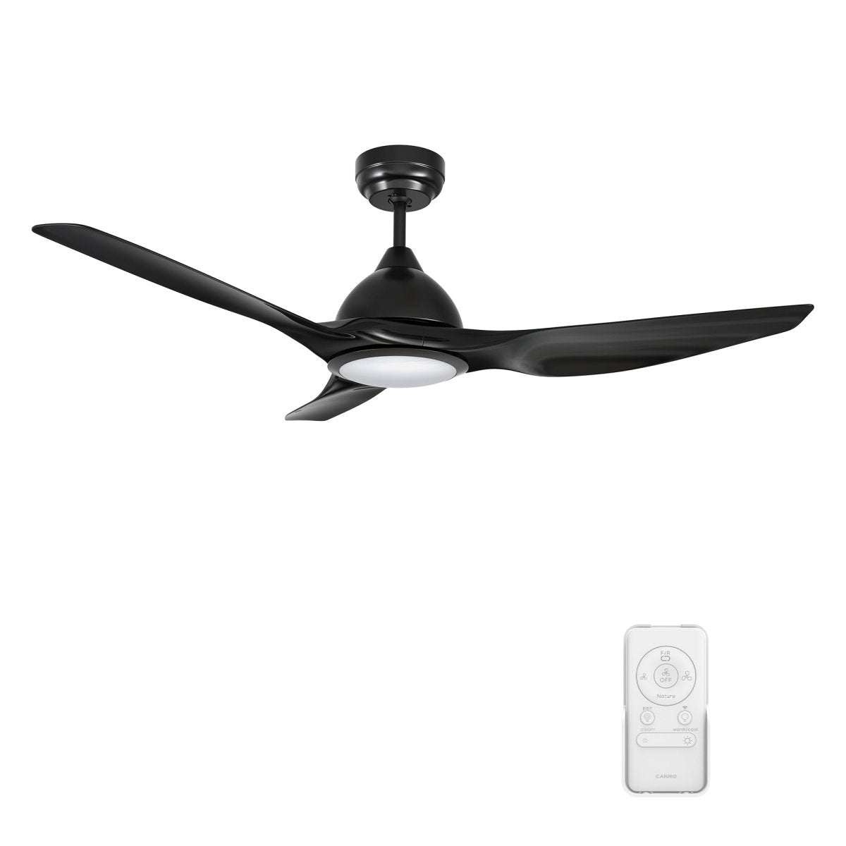 CRANSTON 52 inch 3 - Blade Smart Ceiling Fan with LED Light & Remote - LEDMyPlace