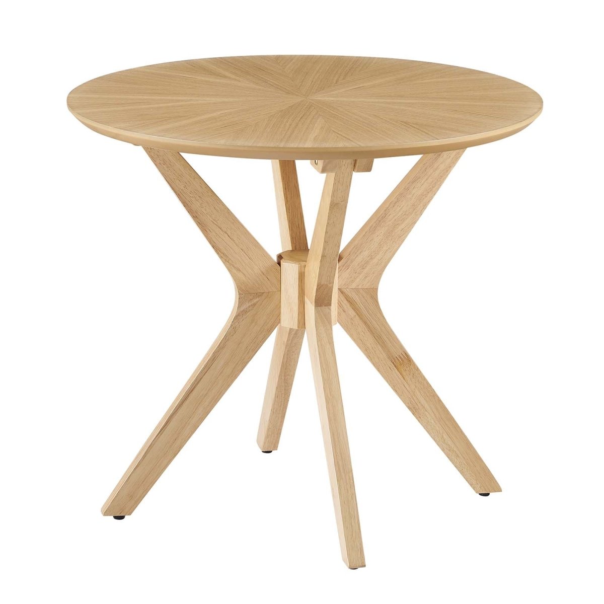 Crossroads 24" Round Wood Side Table - BUILDMYPLACE