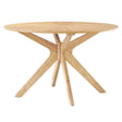 Crossroads 47" Round Wood Dining Table - BUILDMYPLACE