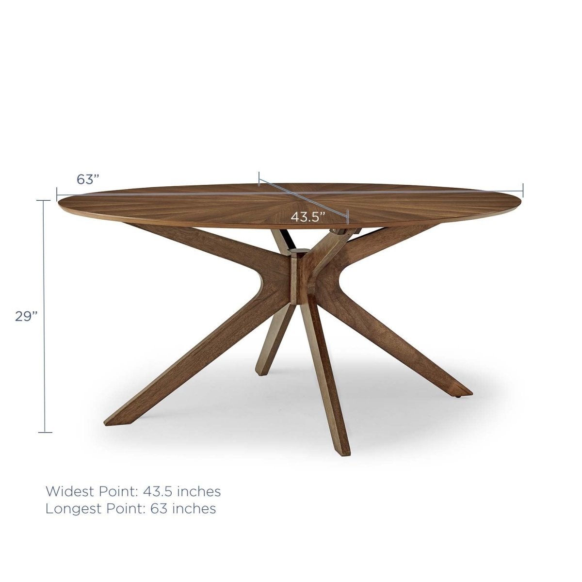 Crossroads Wood Dining Table - BUILDMYPLACE