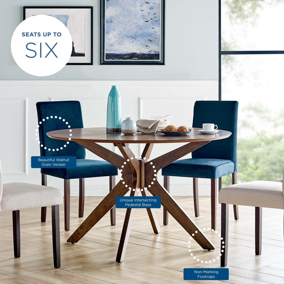Crossroads Wood Dining Table - BUILDMYPLACE