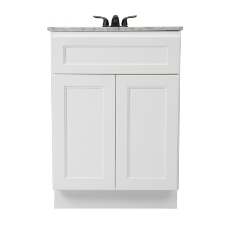 Cunningham white Freestanding Bathroom Vanity Without Sink and Top - BUILDMYPLACE