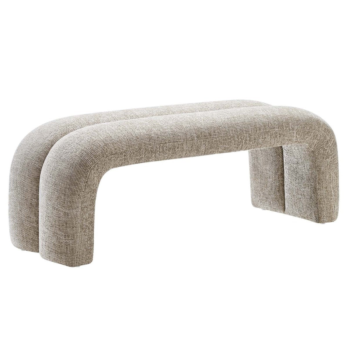 Dax 50.5" Chenille Upholstered Accent Bench - BUILDMYPLACE