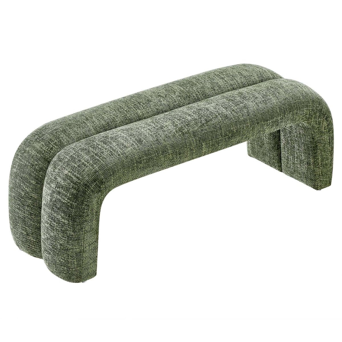 Dax 50.5" Chenille Upholstered Accent Bench - BUILDMYPLACE