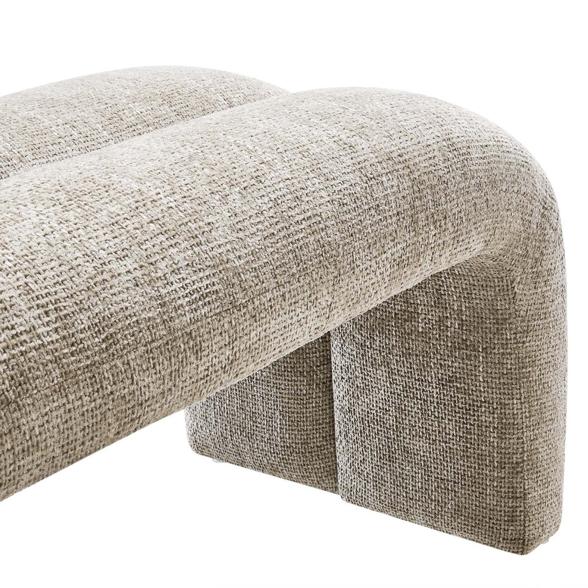 Dax 50.5" Chenille Upholstered Accent Bench - BUILDMYPLACE