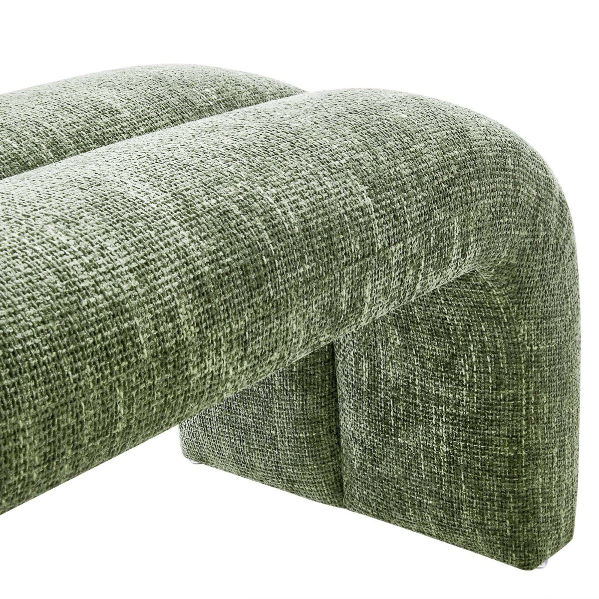 Dax 50.5" Chenille Upholstered Accent Bench - BUILDMYPLACE