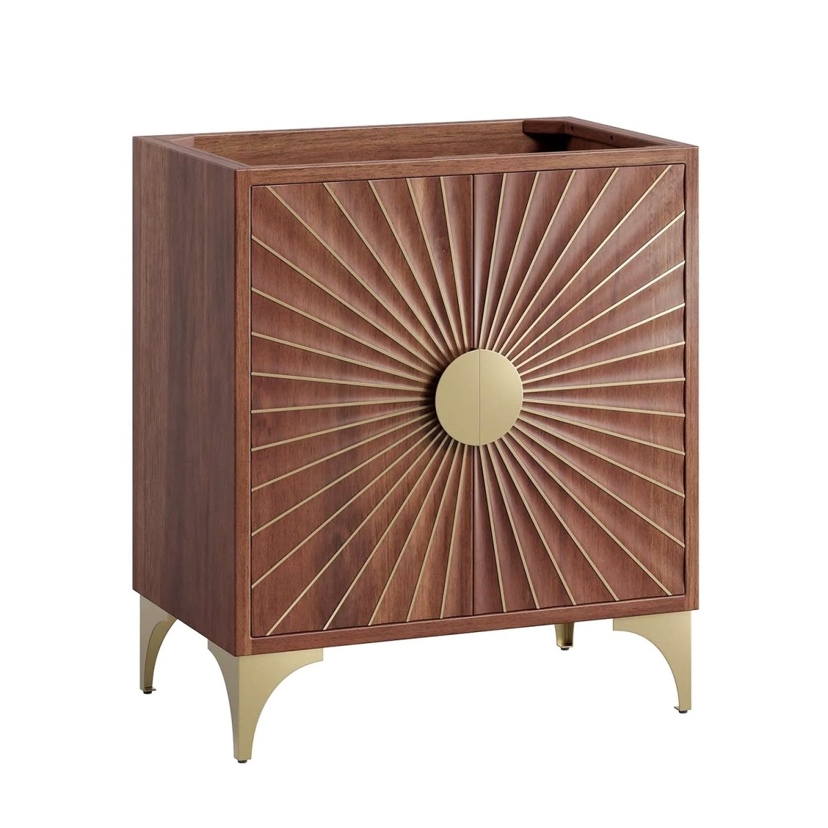 Daylight Freestanding Bathroom Vanity Cabinet in Walnut (Sink not Included) - BUILDMYPLACE